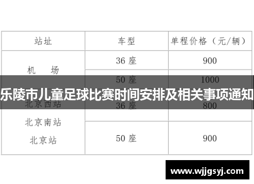 乐陵市儿童足球比赛时间安排及相关事项通知